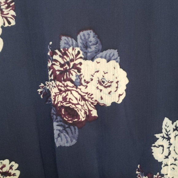 Long Blue xhilaration long sleeve DRESS - Picture 7 of 8